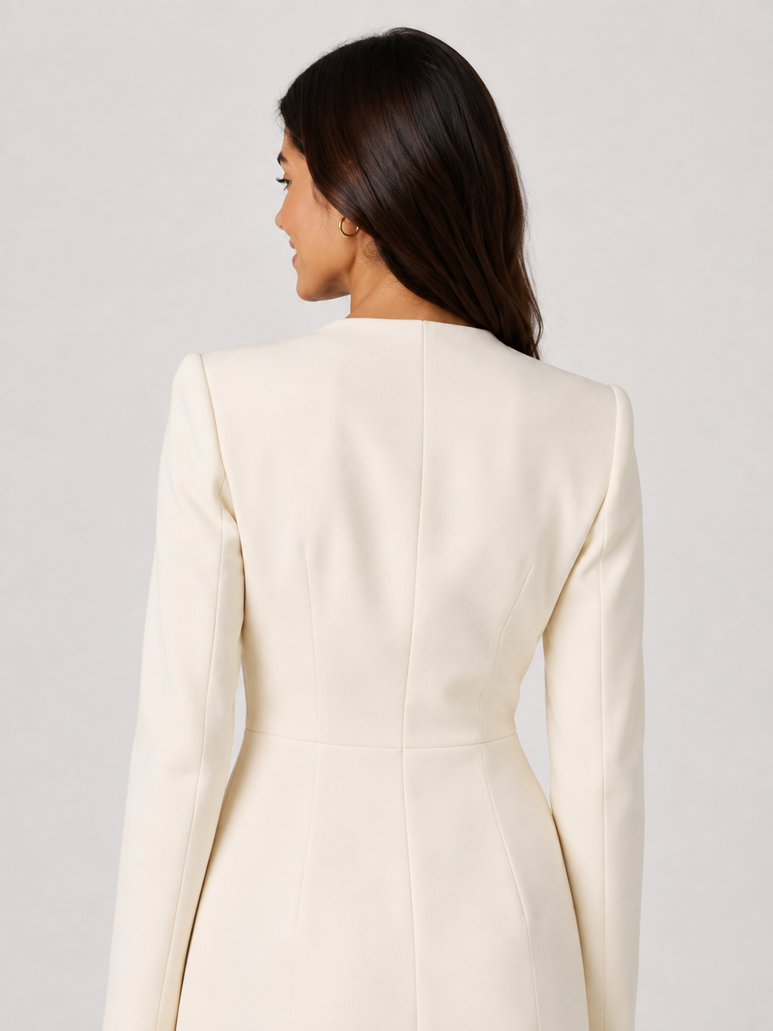 Robe Blazer Femme Chic Beige