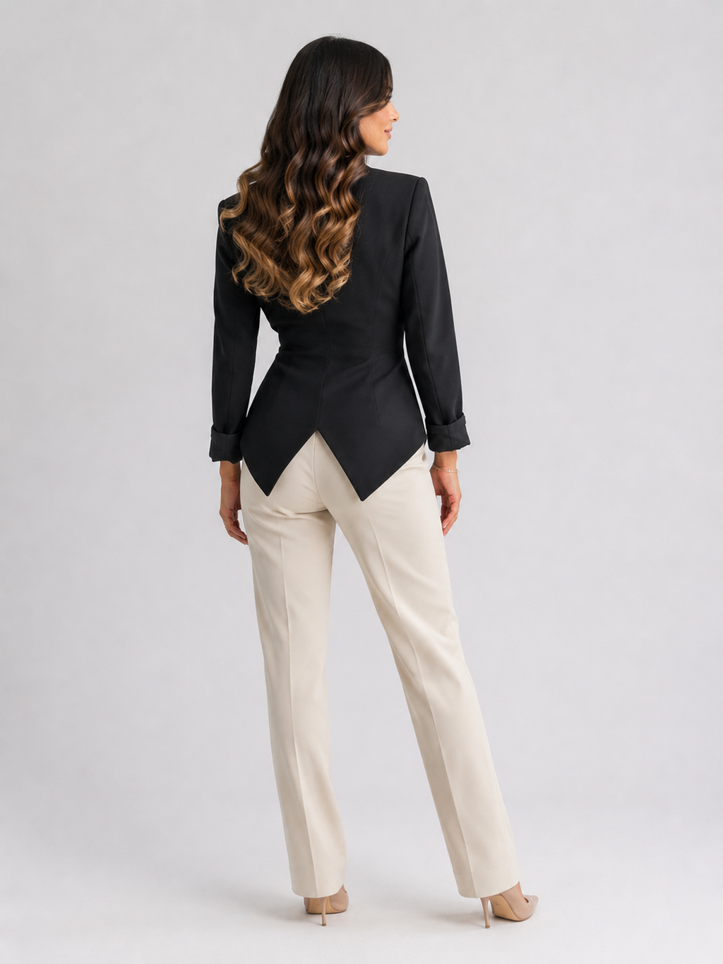 Blazer Cintré Noir Femme