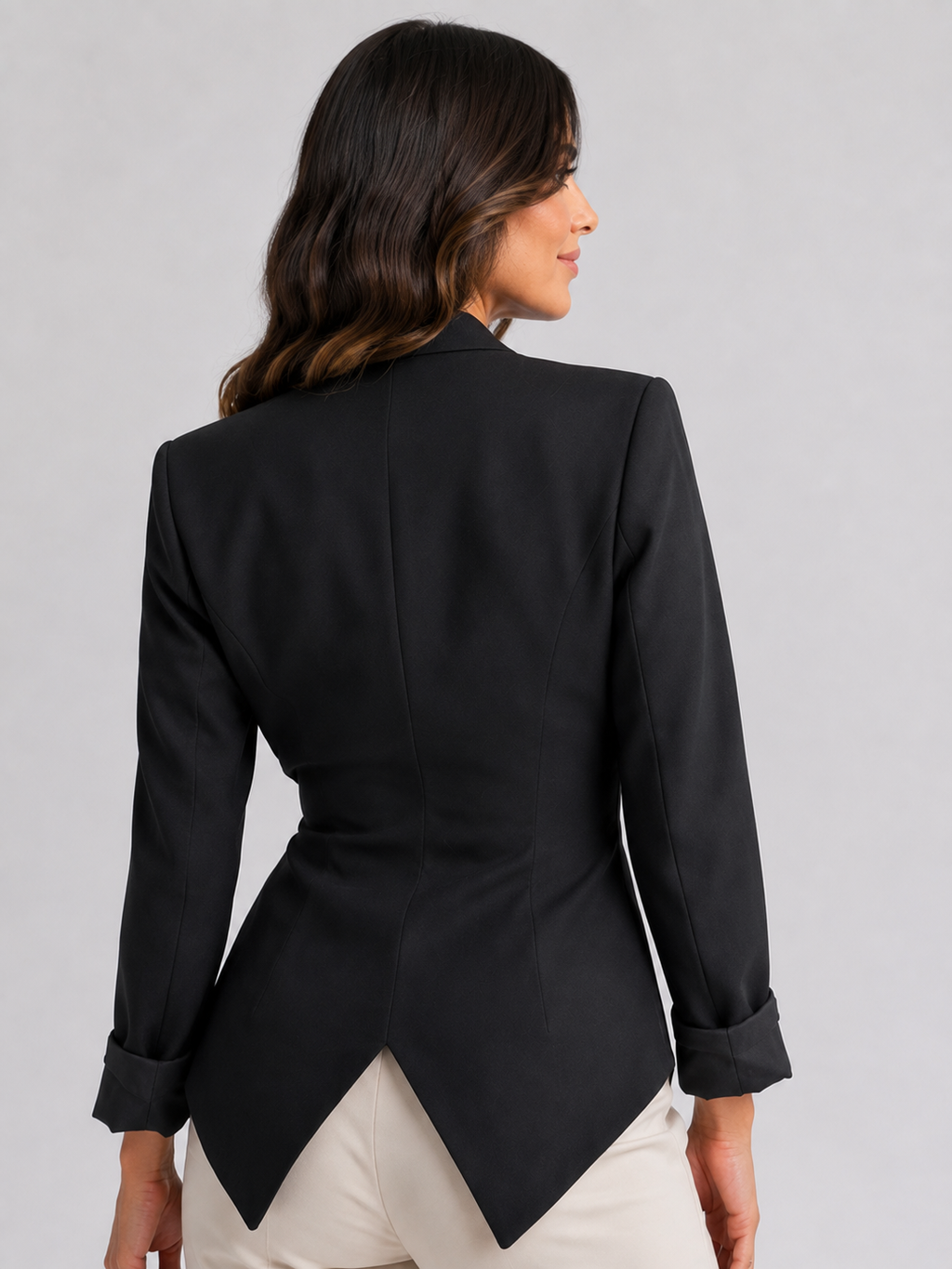 Blazer Cintré Noir Femme