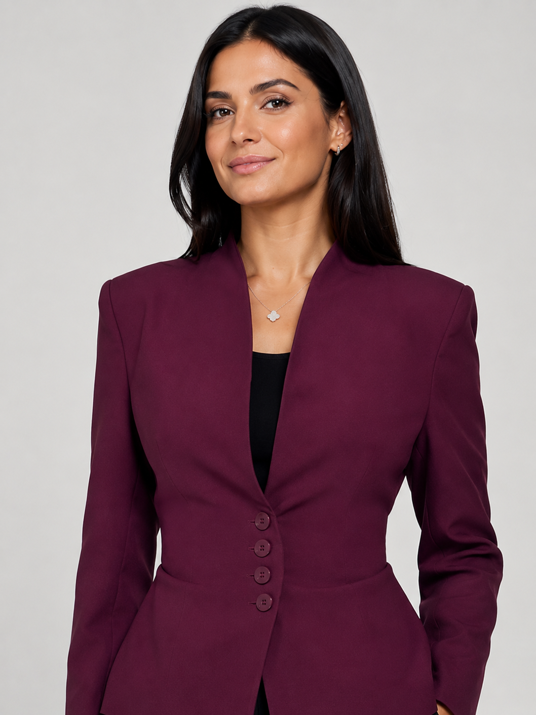 Blazer Cintré Rose Femme