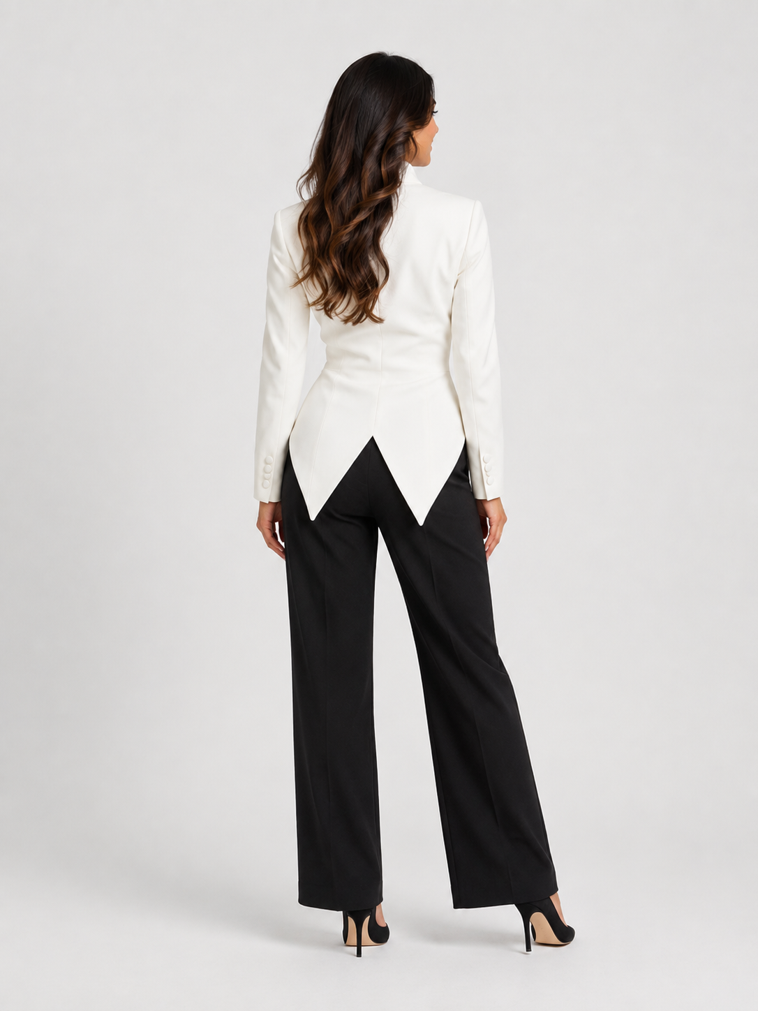 Blazer Cintré Blanc Femme