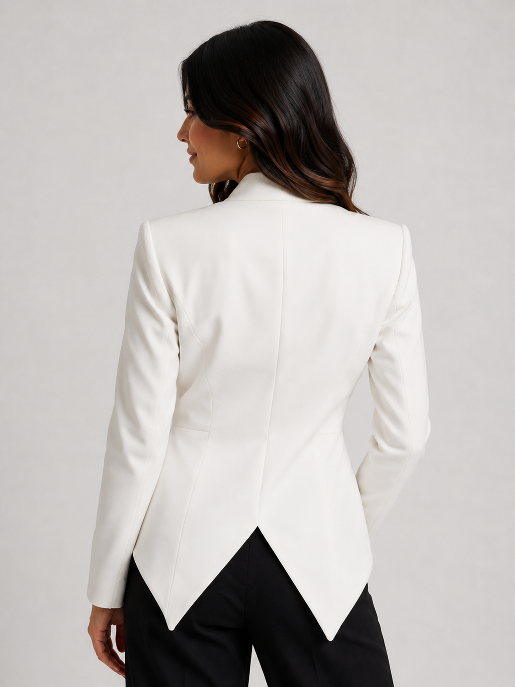 Blazer Cintré Blanc Femme