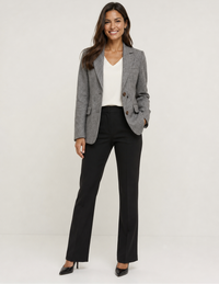 Blazer Laine Gris Femme