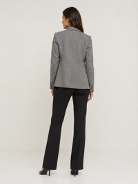 Blazer Laine Gris Femme
