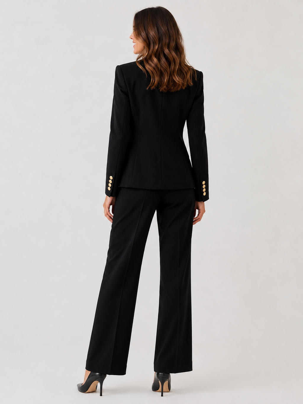 Blazer Noir Velour Femme
