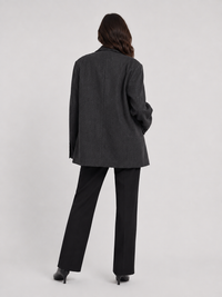 Blazer Femme Gris Laine