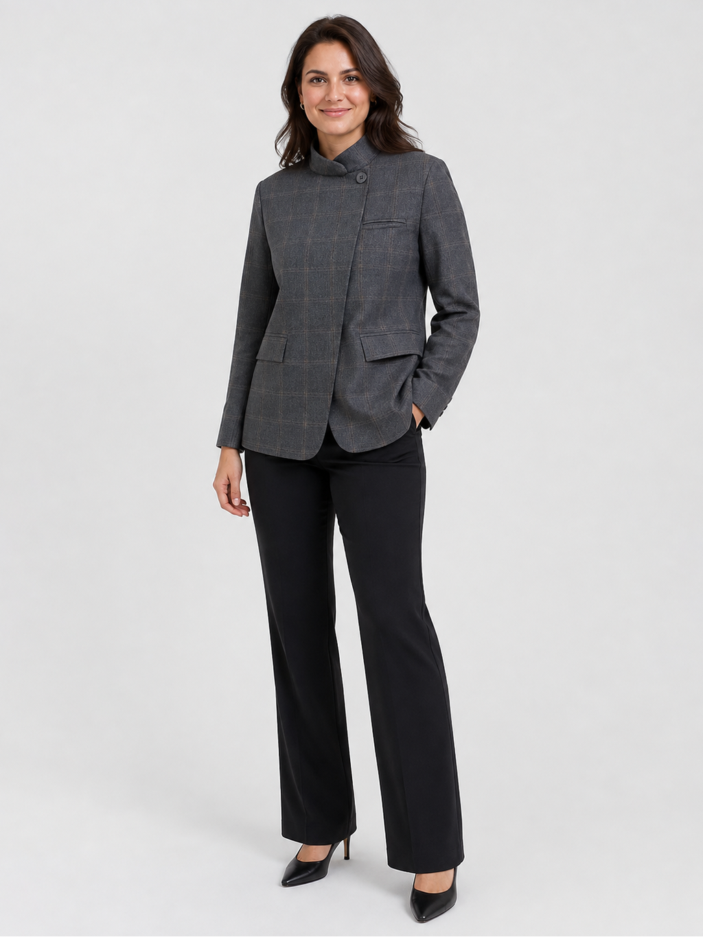 Veste Blazer Femme Grise