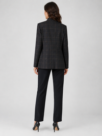 Veste Blazer Longue Noir Femme
