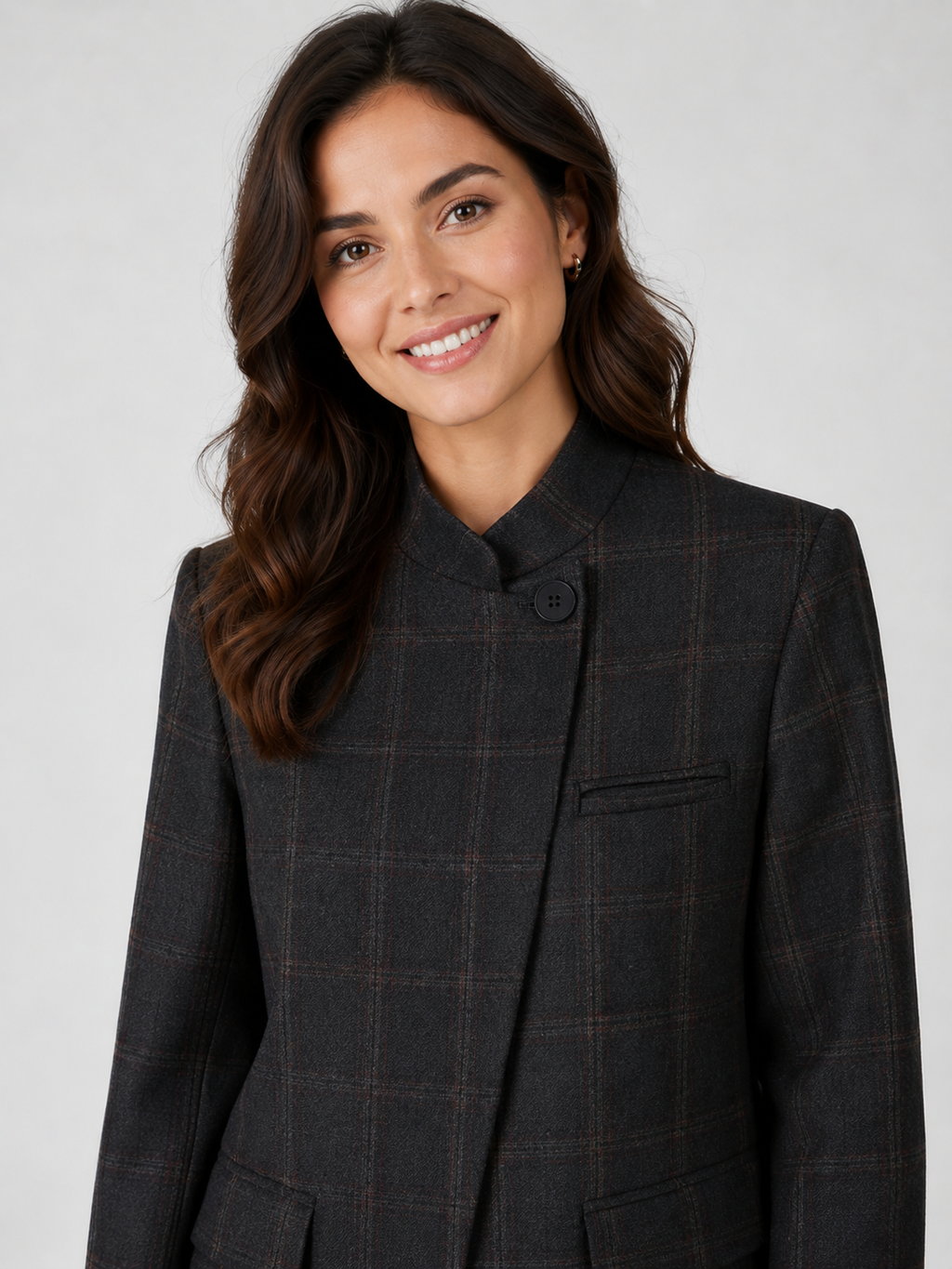 Veste Blazer Longue Noir Femme