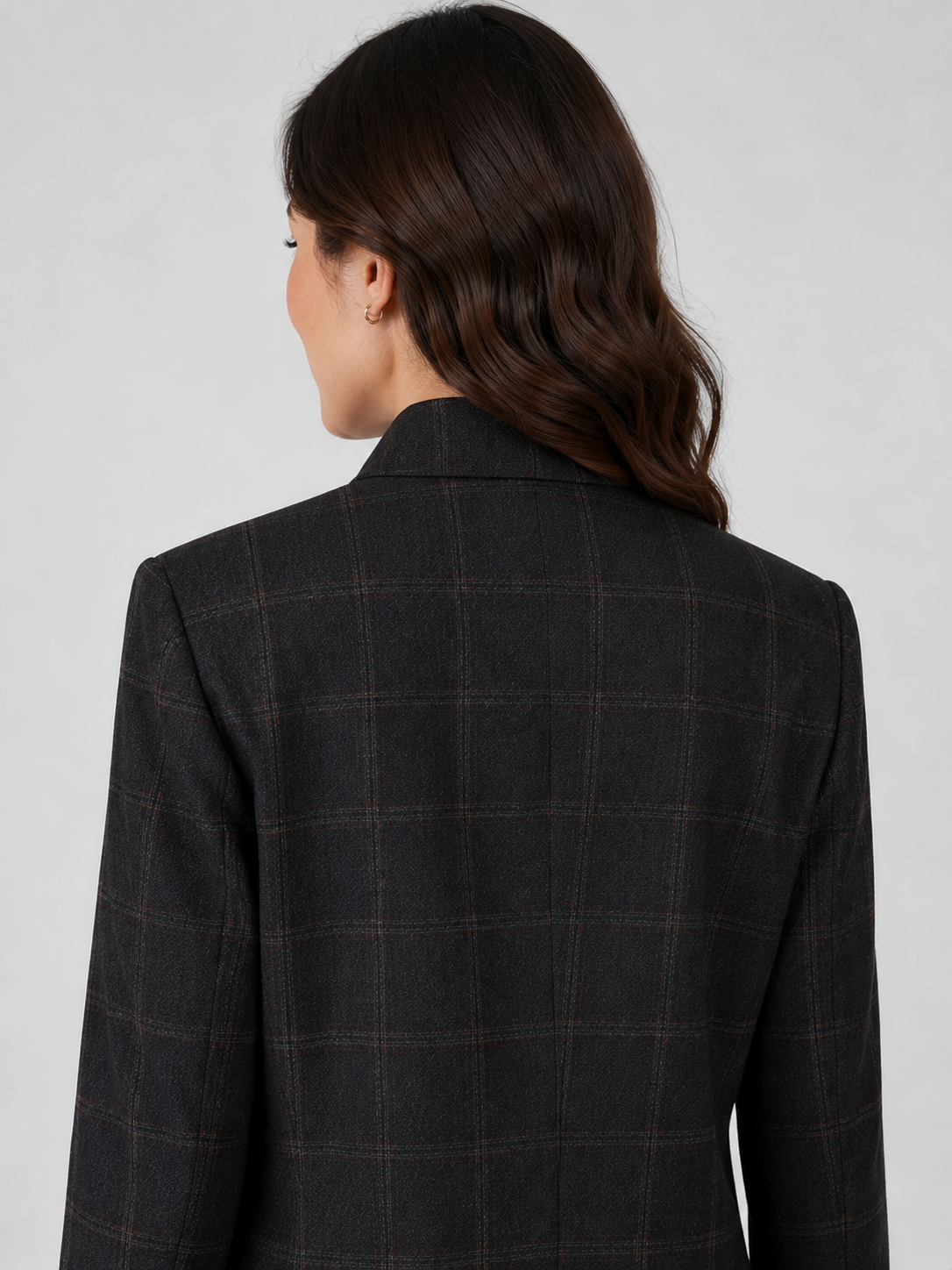 Veste Blazer Longue Noir Femme