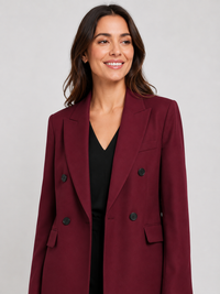 Blazer Oversize Femme Rouge
