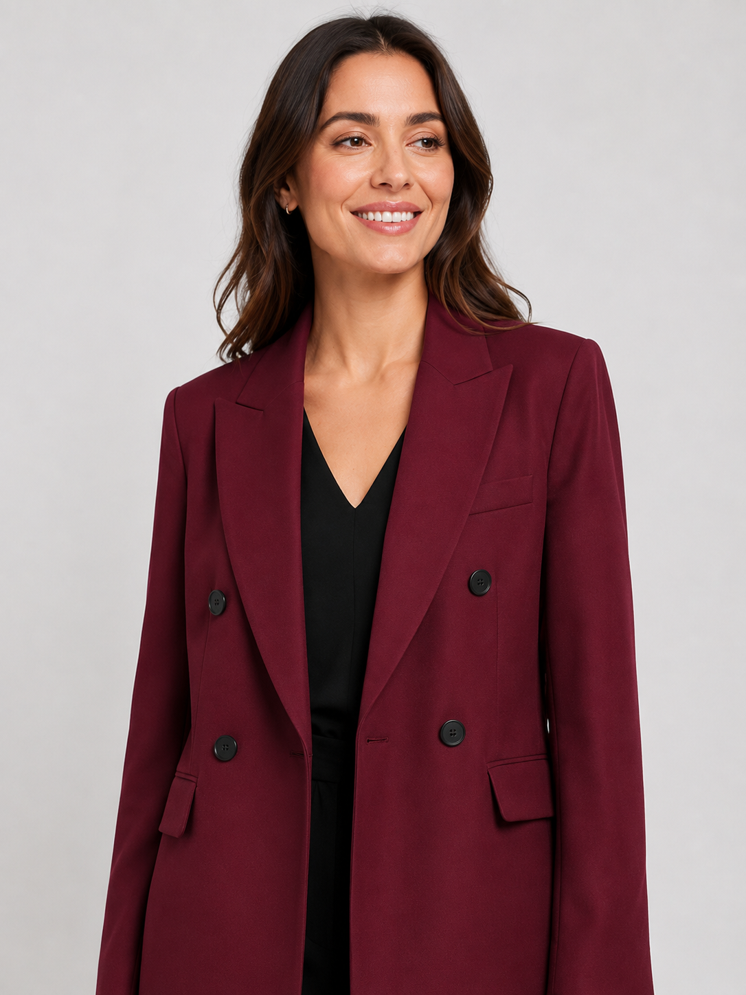Blazer Oversize Femme Rouge