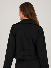 Trench Femme Noir Court
