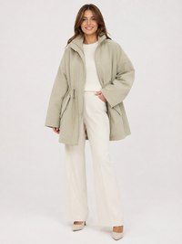 Trench Kaki Court Femme