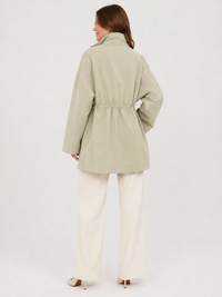 Trench Kaki Court Femme