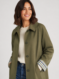 Trench Long Femme Vert