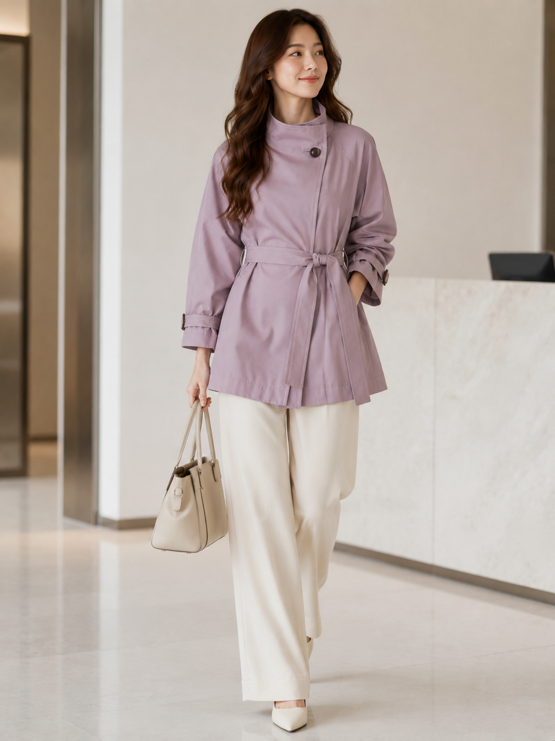 Manteau Trench Col Montant