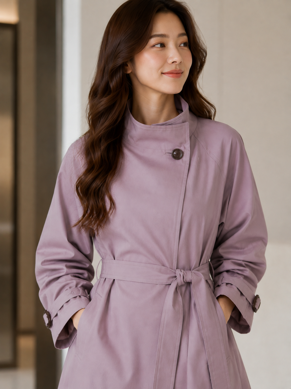 Manteau Trench Col Montant
