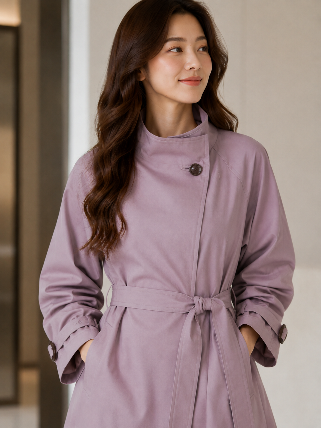 Manteau Trench Col Montant