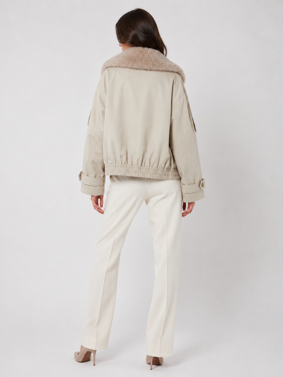 Veste Trench Courte Femme