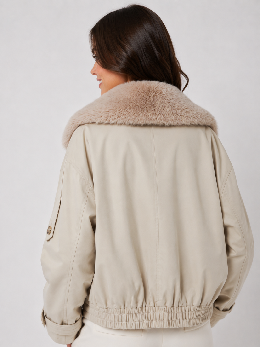 Veste Trench Courte Femme