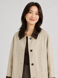 Trench Beige Oversize Femme