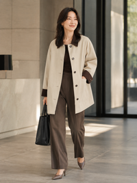 Trench Beige Oversize Femme