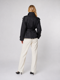 Trench Col Montant Noir