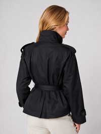 Trench Col Montant Noir