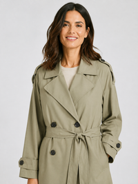 Trench Kaki Long Femme