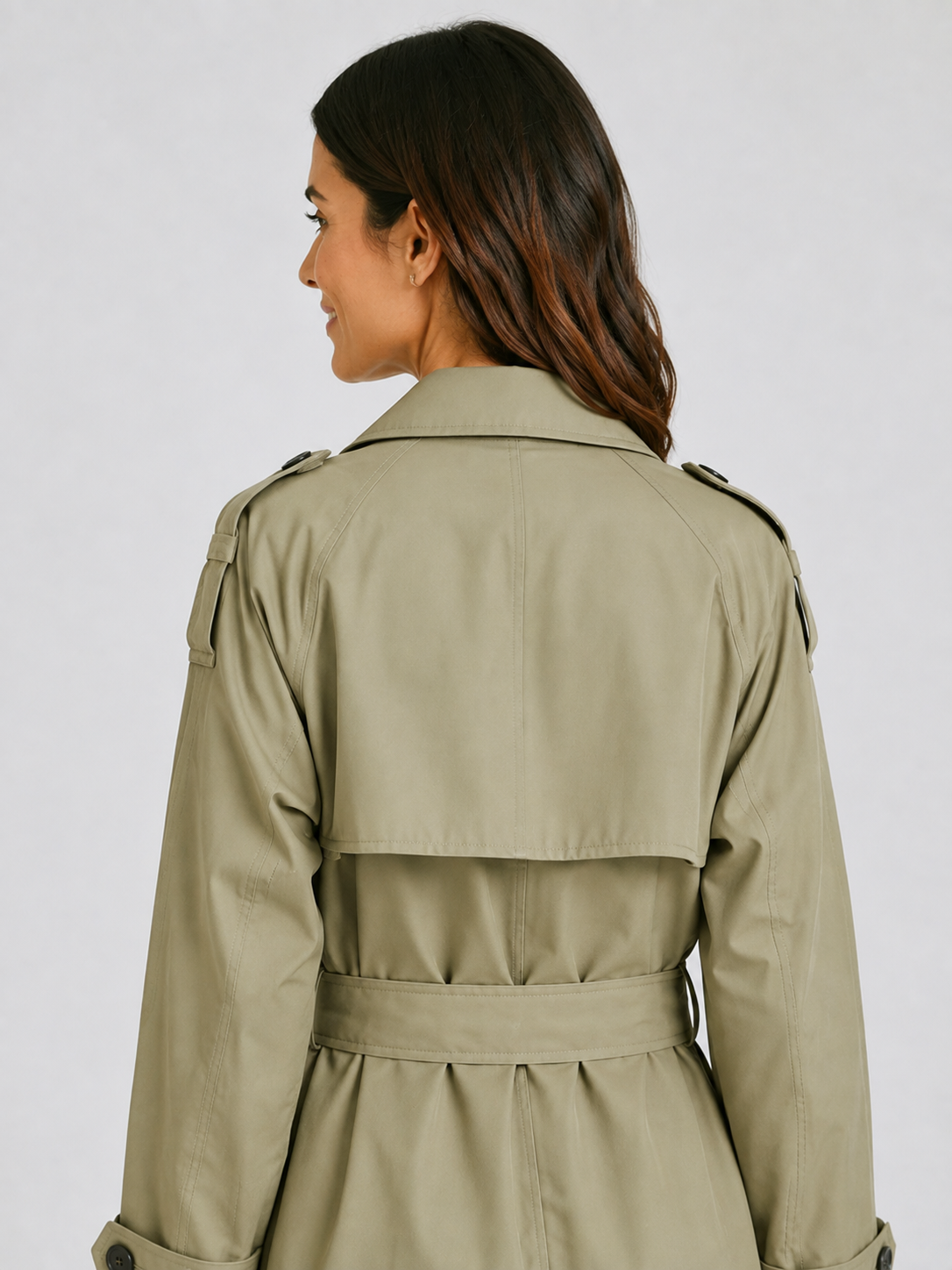 Trench Kaki Long Femme