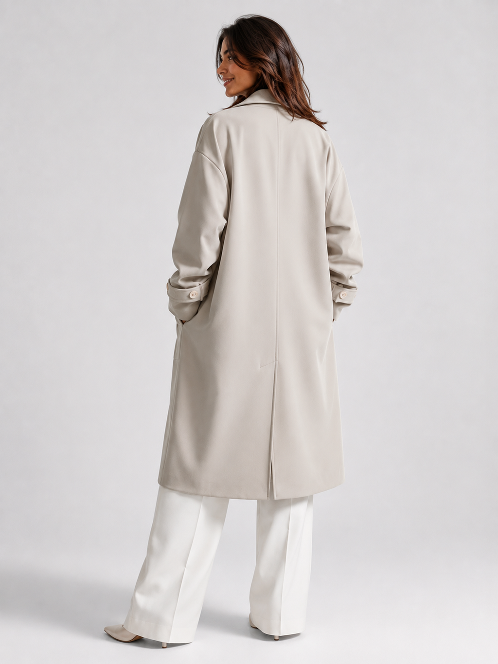 Trench Long Impermeable Femme