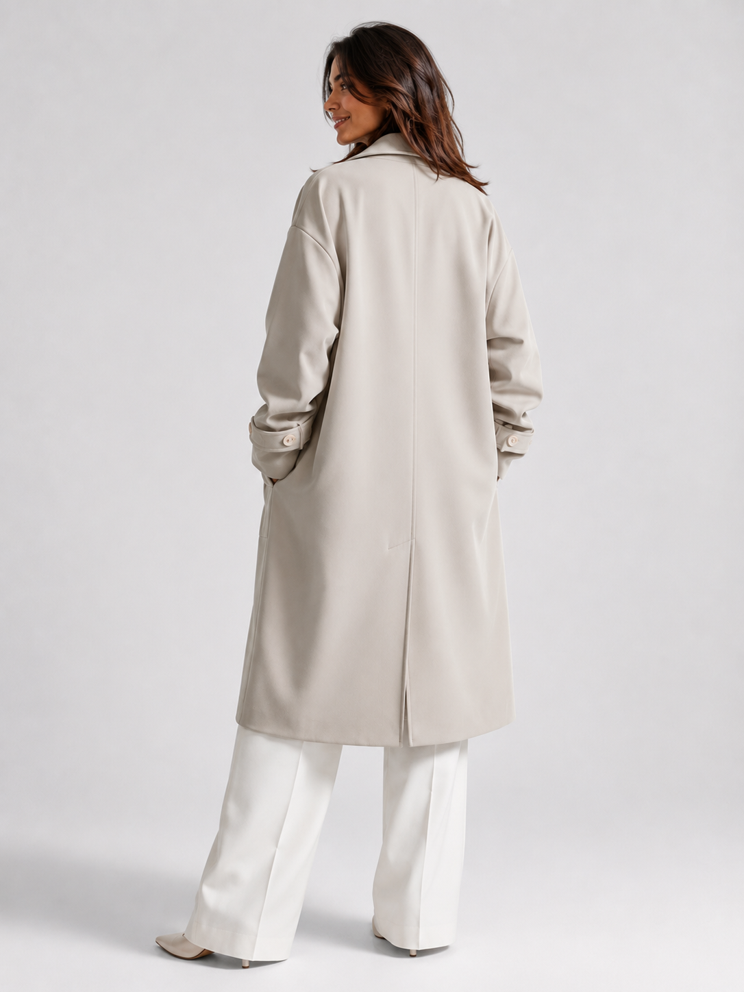 Trench Long Impermeable Femme