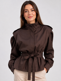 Trench Marron Chocolat Femme