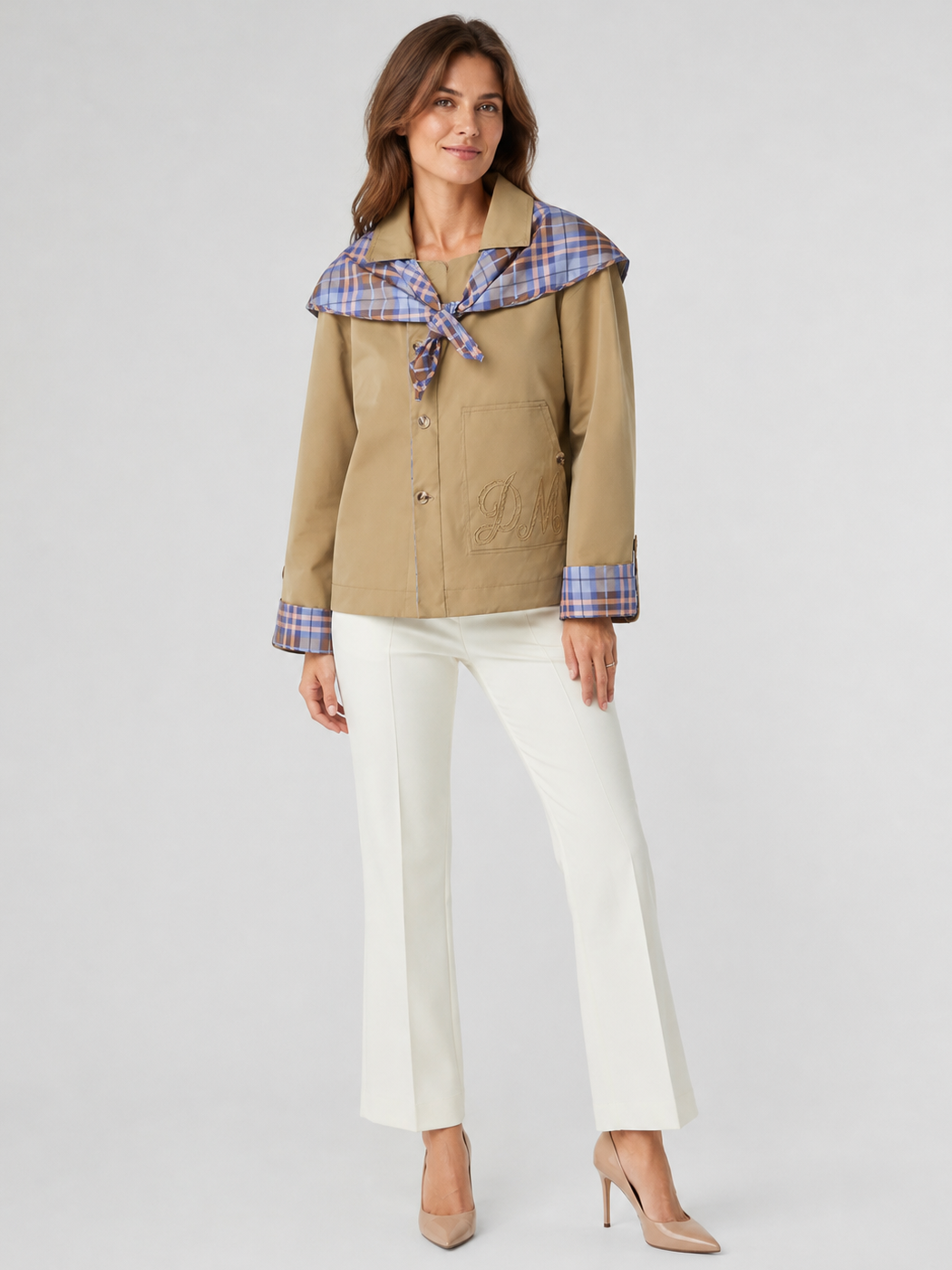 Veste Courte Style Trench