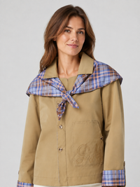Veste Courte Style Trench