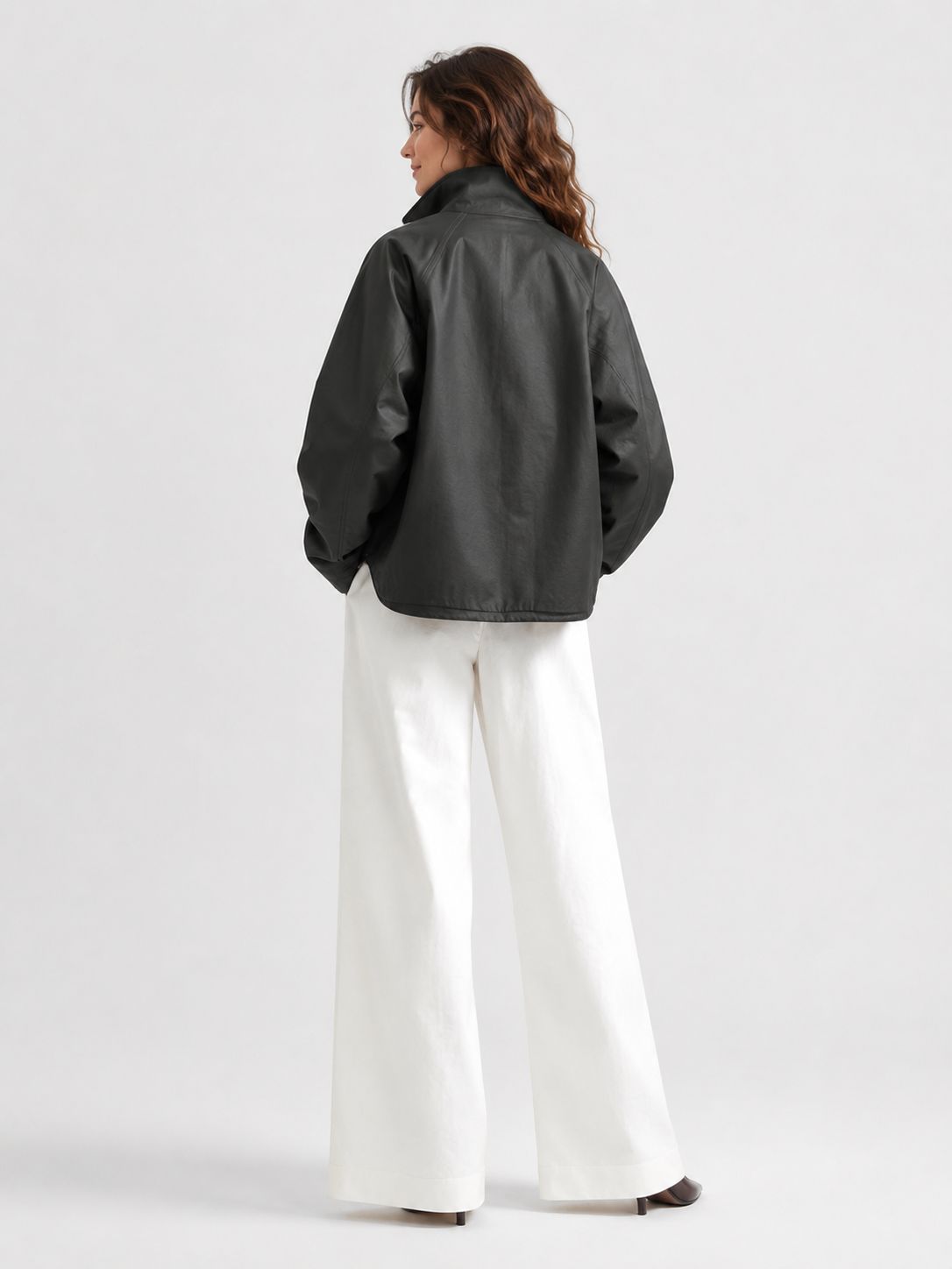 Trench Coat Femme Col Montant