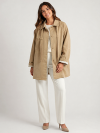 Trench Femme Mi Long Beige