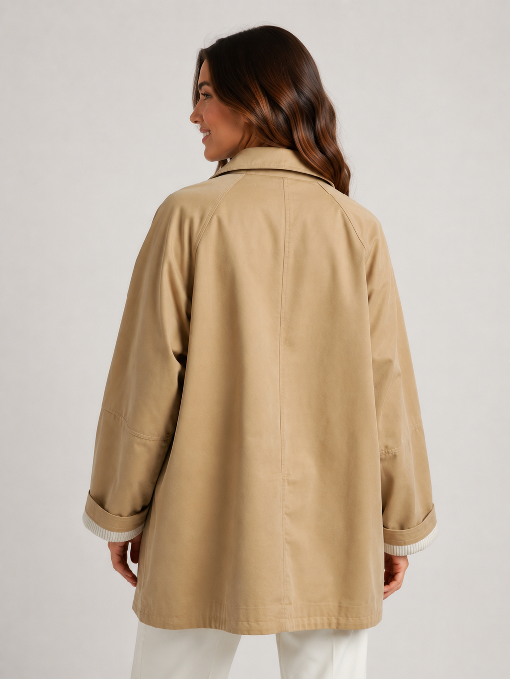 Trench Femme Mi Long Beige