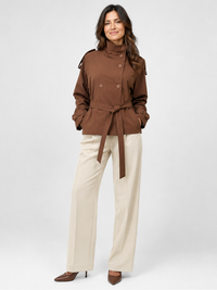 Trench Femme Court Ceinture