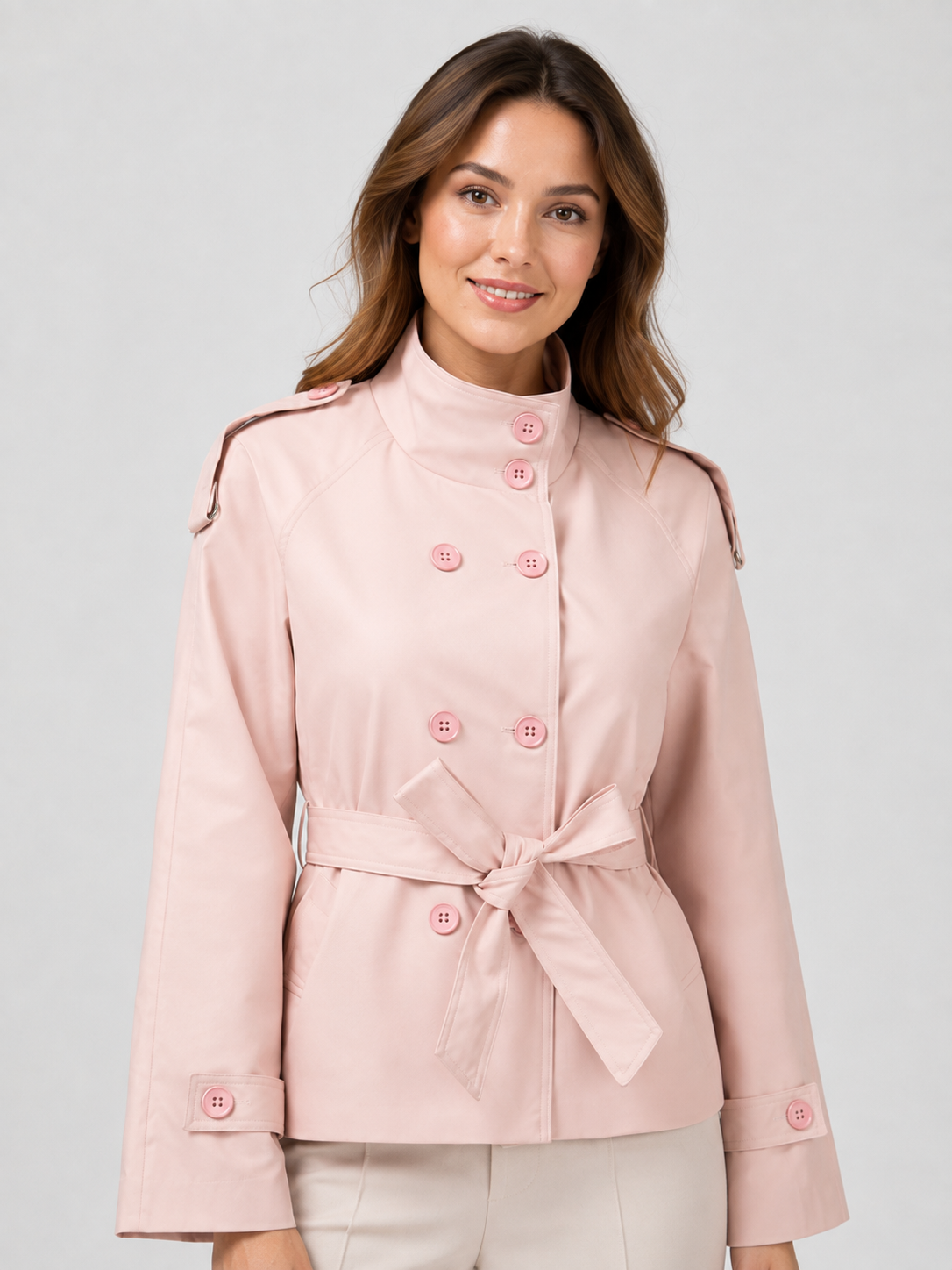 Trench Court Femme Ceinture