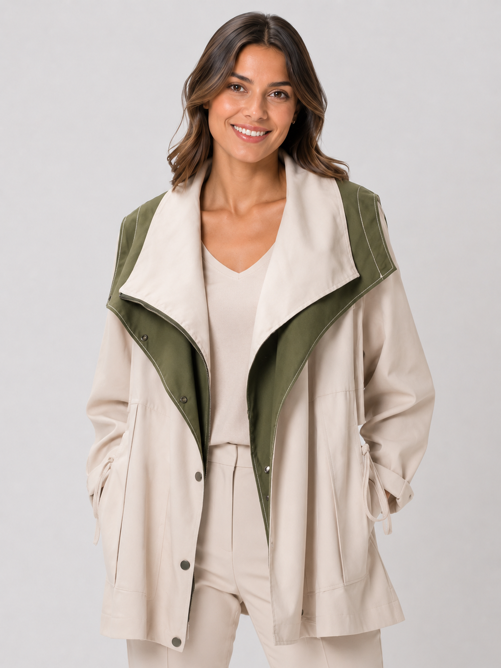 Veste Beige Trench Court