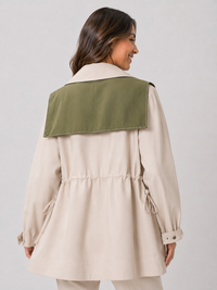 Veste Beige Trench Court