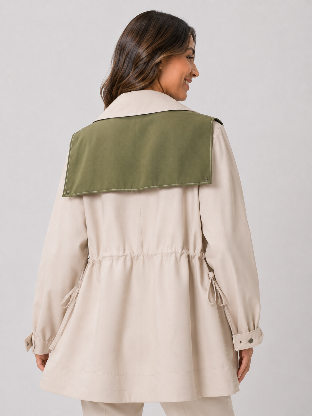 Veste Beige Trench Court