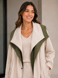 Veste Beige Trench Court