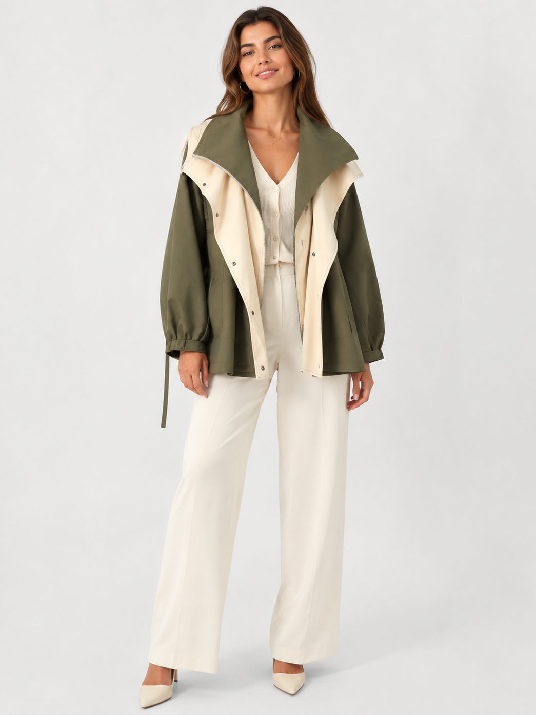 Veste Trench Vert