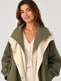 Veste Trench Vert