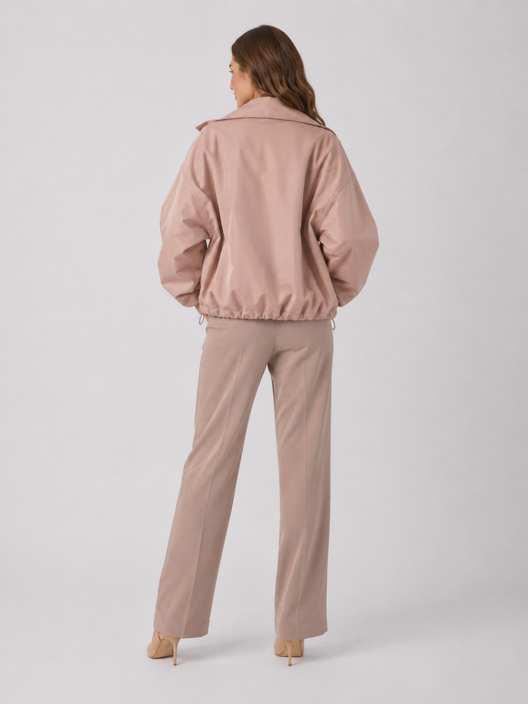 Trench Court Femme Rose