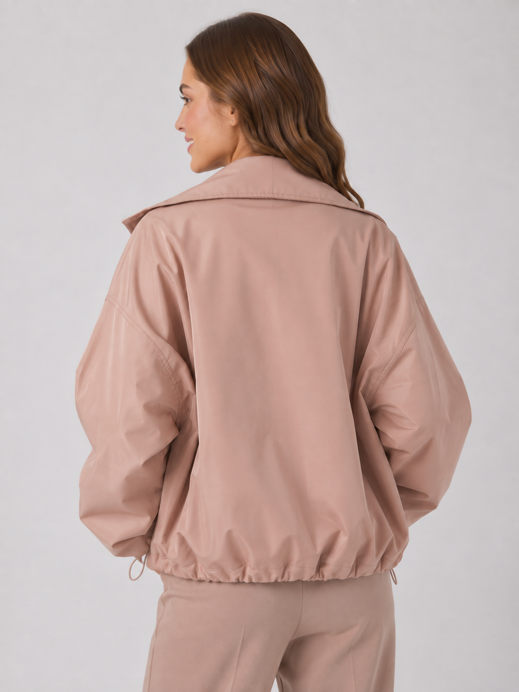 Trench Court Femme Rose