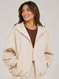 Trench Court Blanc Femme